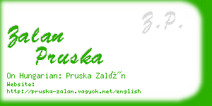 zalan pruska business card